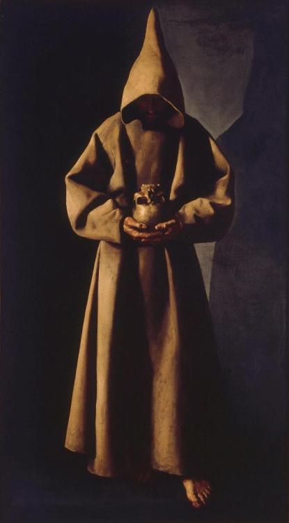 ironlithium:Francisco de Zurbaran - St. Francis of Assisi in his grave, 1630 Milwaukee Art MuseumFra