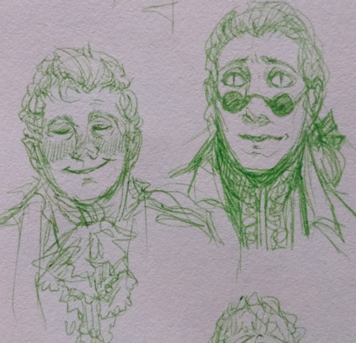 Here you go, second post of good omens doodles today! The third one’ll be up in a moment. 