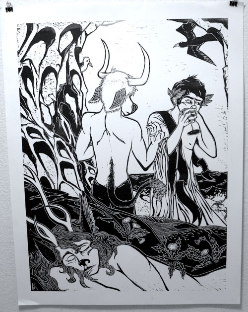 This Is One Of My Prints That I Consider To Be On The Unsettling And Weird Side Of My Output.(as Opposed