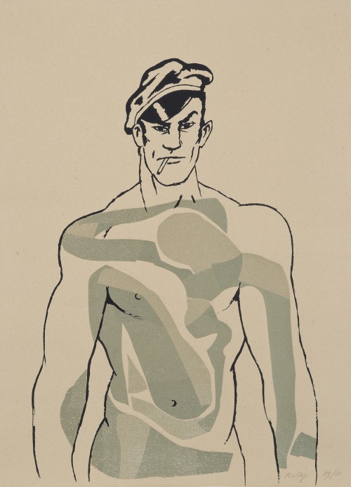 christiesauctions:R.B. Kitaj (1932-2007)Man with Matisse TattooModern Masters &amp; Políg