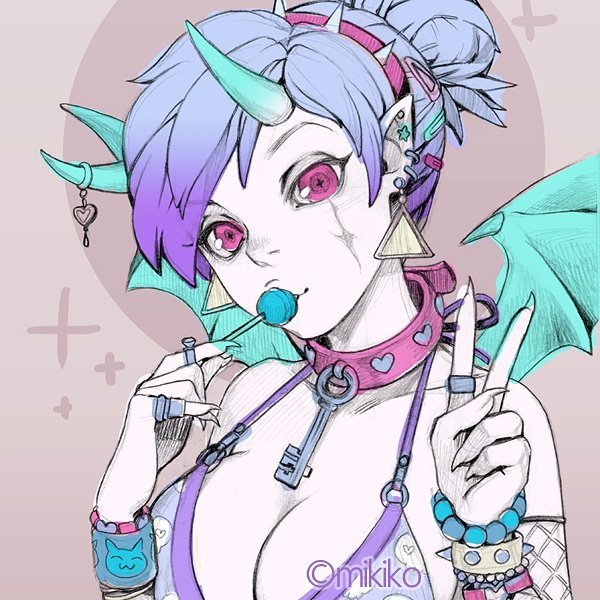 mikikoponczeck:  First colour test. c:  ♥ 