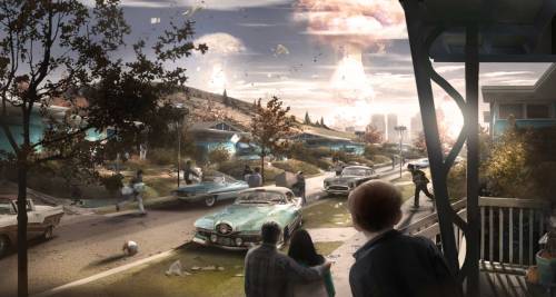 saveroomminibar:Fallout 4.Official Concept Art from Bethesda.