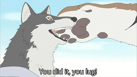 cartooncanine:bffs ◕ᴥ◕ + ◕ω◕