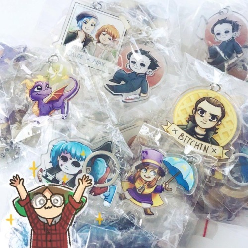 Clear double sided acrylic charms are now available!  ( ˙꒳​˙ )They are available in my Etsy shop - h
