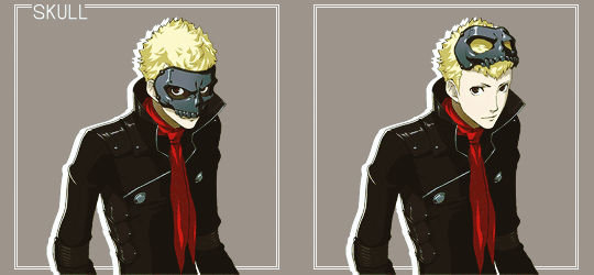 niijima-makoto:Phantom Thieves + beneath the mask