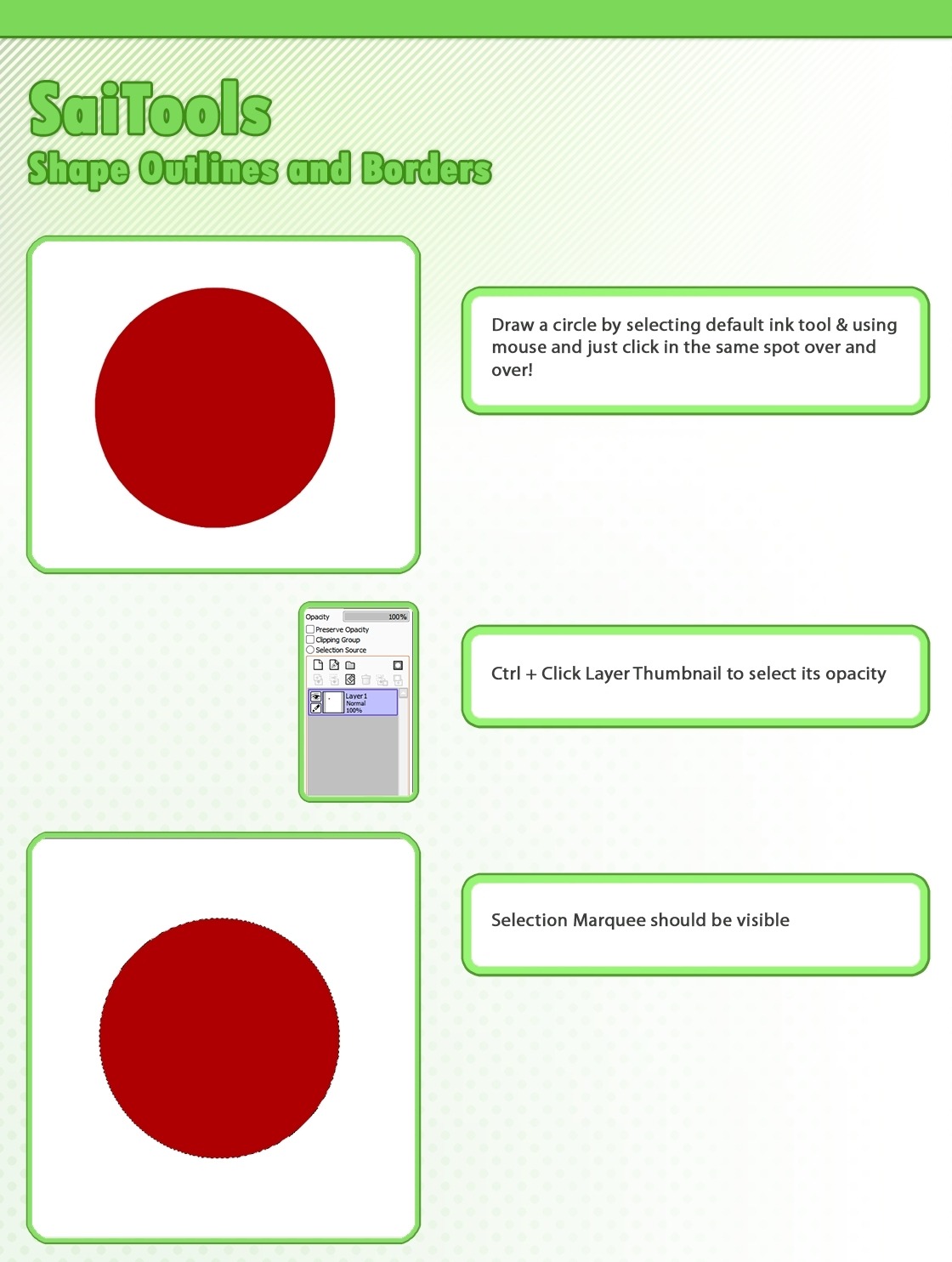 Quick guide at getting perfect circles\outlines in sai. Pre-orders for my brush pack