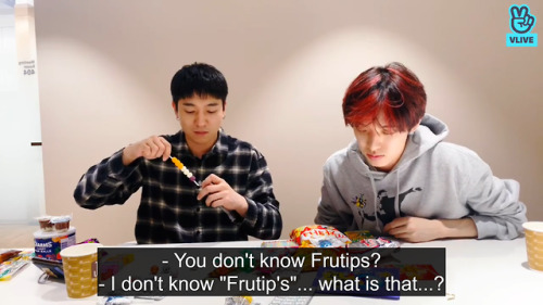 lq-sungjin:Sungjin teaching Jae about American candy