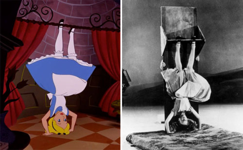Old Photos Reveal How Disneys Animators Used A Real-Life Model To Draw Alice In Wonderland