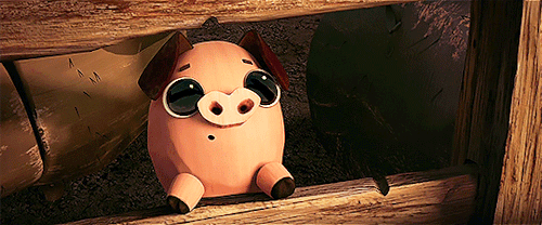 bonneibennett:I named him Chuy. He’ll look after you.I LOVE this pig.