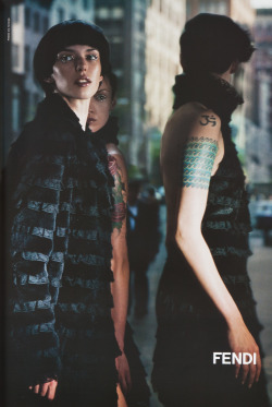 crystallizations:  Fendi ad photographed