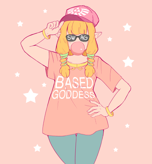 breadtastesgood:  ★Hyrule’s Swagalicious Princess★ I just really wanted to draw a thug Zelda ok. 
