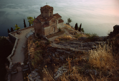 The small monastic church of St John at Kaneo sits perched atop a rocky precipice ove