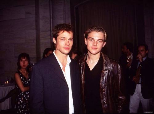 Brad and Leo. Too much perfection in one picture.