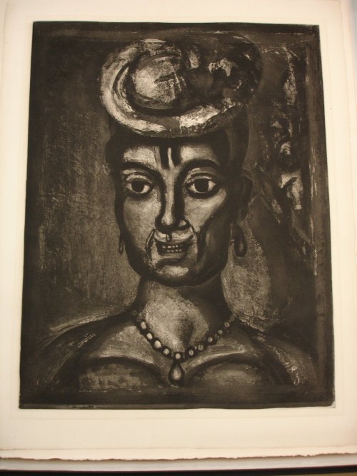 Femme Affranchie, à Quatorze Heures Chante Midi., Georges Rouault, 1933, Brooklyn Museum: Eur