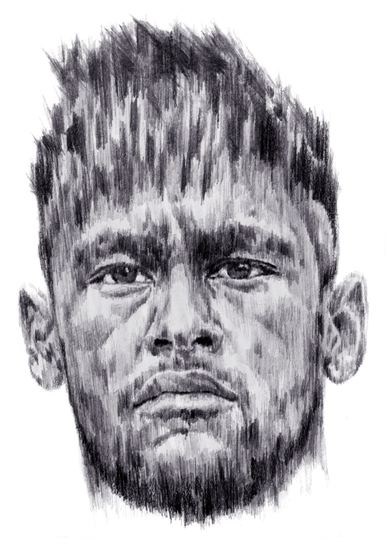 Sketches of Draw Jr Neymar  PSG Football Player Neymar Pencil Drawing Easy   YouTube