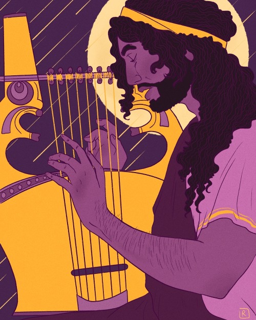 raffaelllllo: […] Then Iopas,long-haired bard, strikes up his golden lyreresounding through t