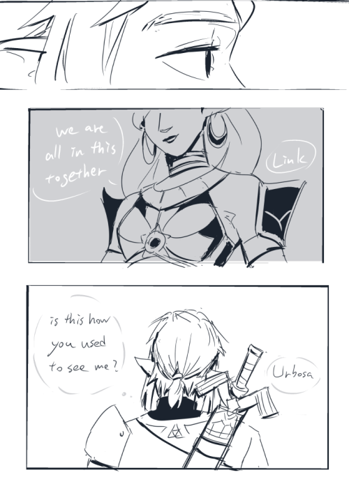 I Like To Think When Riju Is In Turmoil, Link Knows How To Help Her, Because He Went Through The Exact