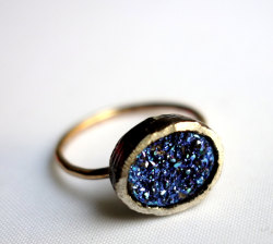 Etsyfindoftheday:  Etsy Find Of The Day 1 | 2.17.14 Royal Blue Druzy Oval Ring By