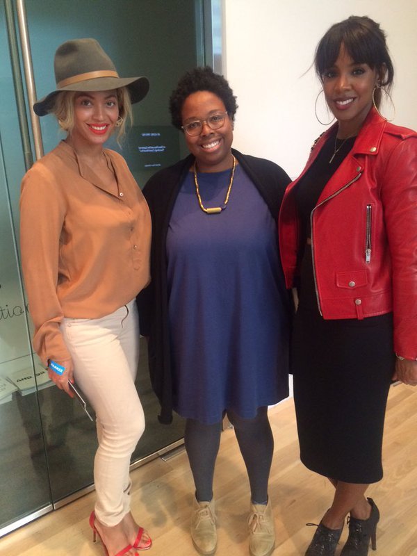 jayonslaycarter:  November 10, 2015Beyoncé and Kelly Rowland at UCLA’s Hammer
