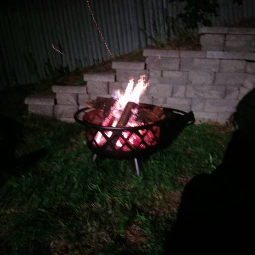 Porn photo Being a homeowner had its perks! #fire #firepit