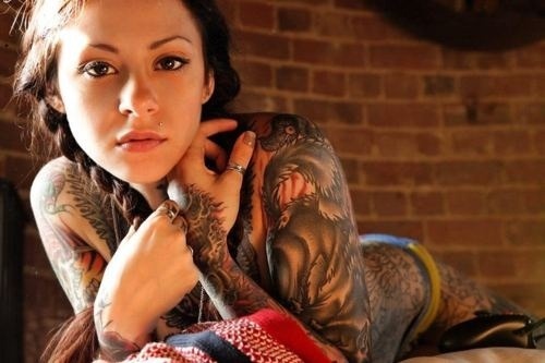Women with tatoos