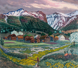 radstudies: Nikolai Astrup (Norwegian, 1880-1928) - Marsh Marigold Night, c.1915
