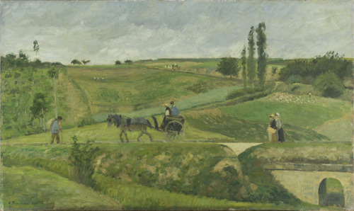 Route d'Ennery = The Ennery RoadCamille Pissarro (French; 1830–1903)1874Oil on canvasMusée d'Orsay, 