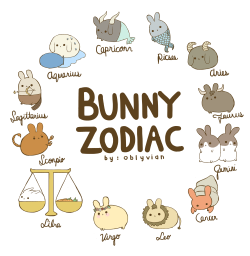 oblyvian:  the bunny zodiac ✿☽ which