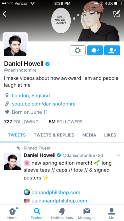 energeticwarrior: rip danisnotonfire 2009-2017