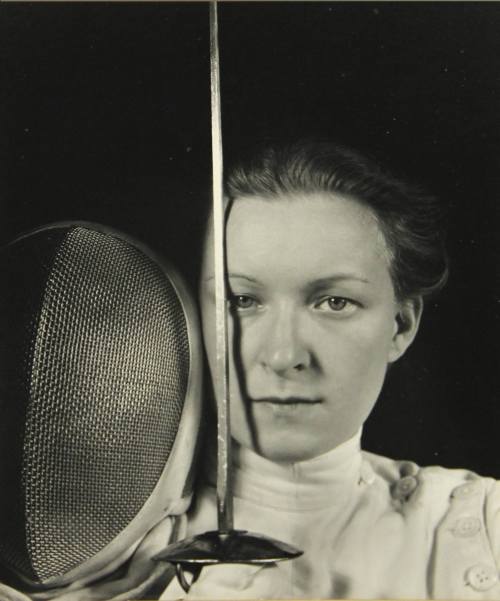 womansart:Imogen Cunningham (American photographer) 1883 - 1976Helen Mayer, Fencer, 1936gelatine sil