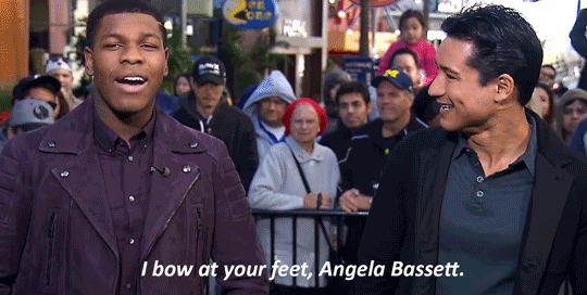 wake-up-finn:  Favorite John Boyega Moments -  John + Stanning for Black Women &lt;3