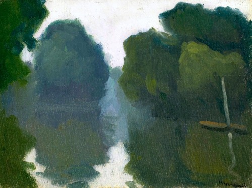bofransson:  Albert Marquet (1875-1947)  D’une barque sur la Marne 