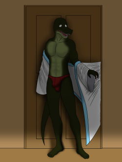 It was to be a great morning, with Cole just getting the paper. Then the door closed and caught on his robe, locking behind him as he was left exposed in his underwear. The neighbours could only laugh, one of them posting it to online.He was stuck like