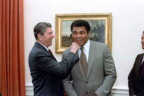 Muhammad Ali With The Presidents.