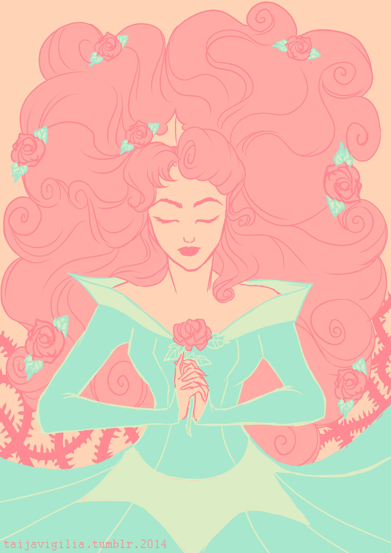 taijavigilia:  4/18 colour scheme prompt - Sleeping Beauty for ally-gator91 