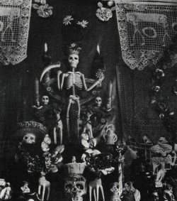 dark-archive:  ‘Altar de Muertos’ - ‘All Souls’ Day altar in a private home decorated with handcrafts from different regions of Mexico