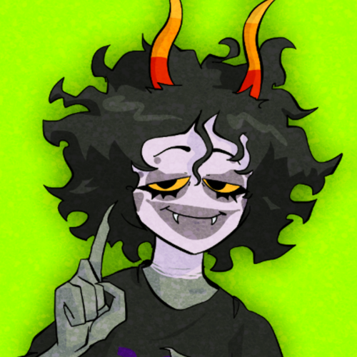 anonymous asked: Gamzee icons, but with a lime-blood theme rather than purple-blood? Sort of like he