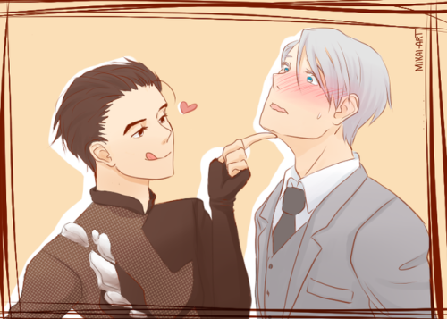 mikai-art: Yuuri week day 5: Eros He’s craving for some Russian ;) 