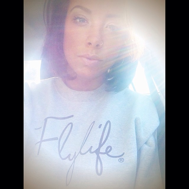 lestieandduh:  A selfie in my @flylifebrand crew neck! 😍 www.flylifebrand.com