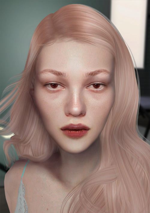 new june skin by @sims3melancholic ~ | hair | eyes | lids | eyebags | lips | nose and eyebrows (pers