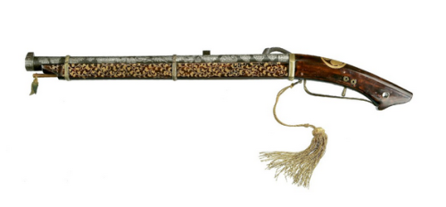 peashooter85:Japanese matchlock pistol/carbine, circa 1850.