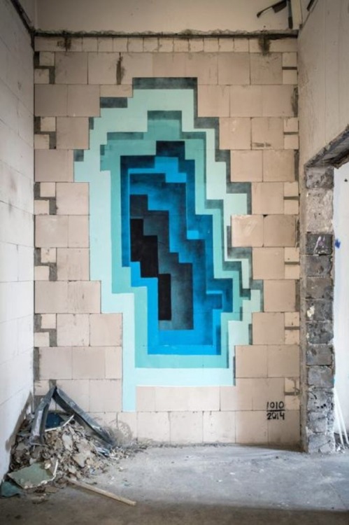 thecreatorsproject:  Enter the Optical Illusion Graffiti Void 