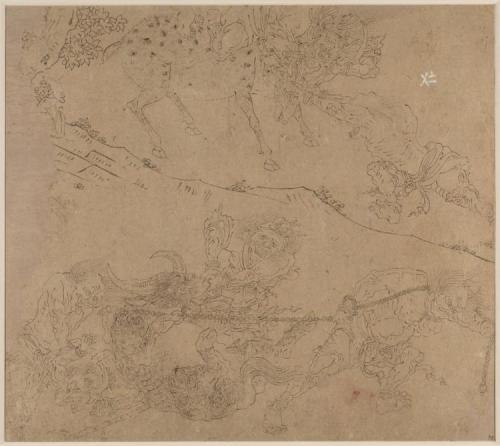 Album of Daoist and Buddhist Themes: Search the Mountain: Leaf 47, 1200s, Cleveland Museum of Art: C