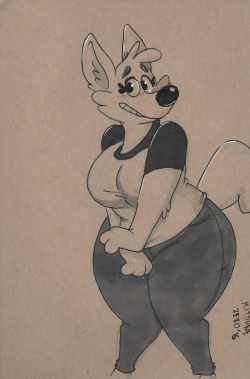 toobusybeingfat:  A cute and bashful Emory for @thatstupidsnowfox ❤️