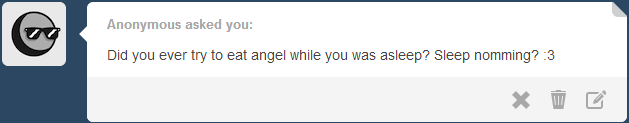 ask-confident-fluttershy:  Shy: Oh, Angel sweety, I swear it was an accident. I was