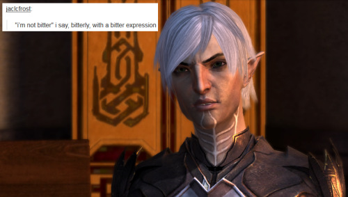 bubonickitten: Dragon Age II + text posts — Fenris I’ll stop making these when they stop