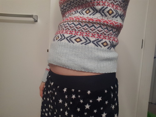 Oooh, almost 10 pounds since the summer! 3.1 pounds more to go~~~   Time to invest in cozier sweaters, I think