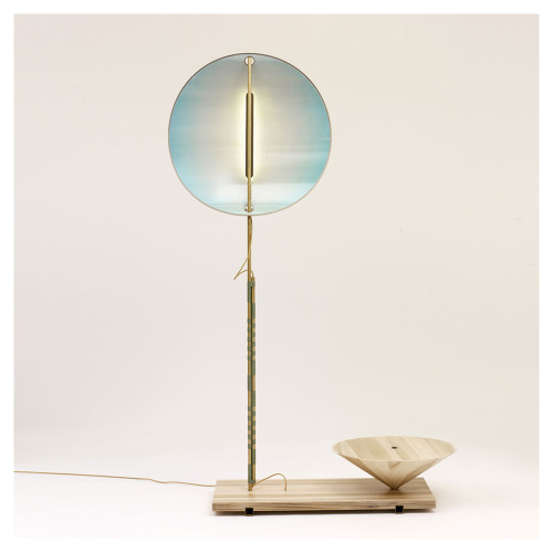styletaboo: Studio Wieki Somers - Mitate collection floor lamp, Makoto Reflection with table [2013]