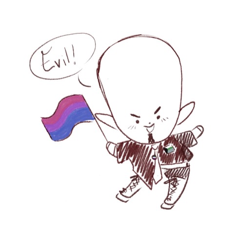 strawberry-radio: Megamind wishes you a happy pride! He identifies as ace, bi, and demiromantic!