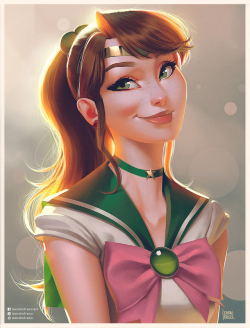 Sailor Jupiter. Gonna make a series of Sailor Senshi portraits ;)